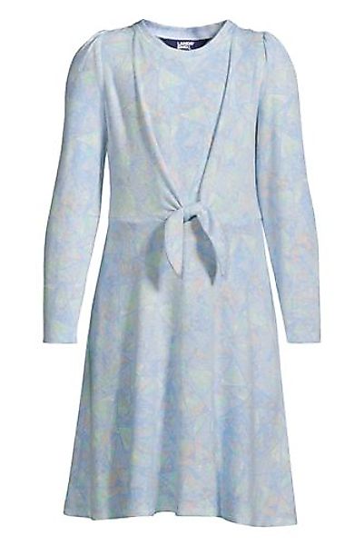 Kleid mit geknoteter Taille COZY, Größe: 152-158, Blau, Jersey, by Lands' E günstig online kaufen