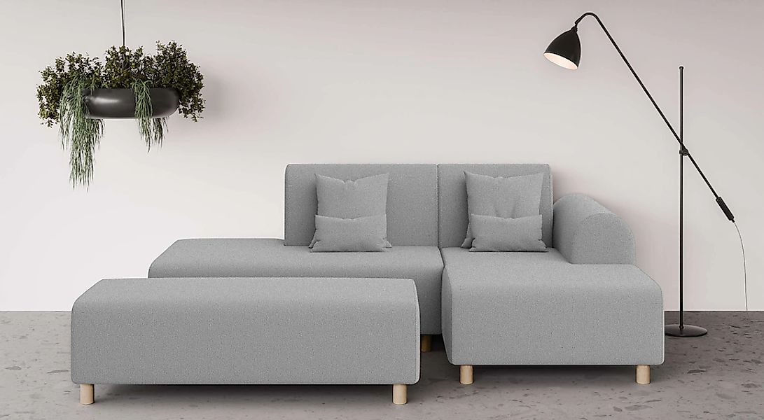 OTTO home Ecksofa "Suyala" L-Form mit Hocker günstig online kaufen