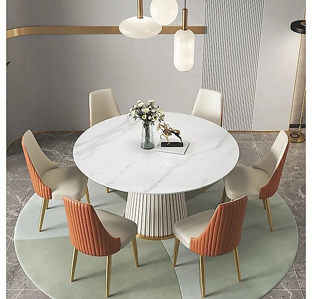 POVISON Esstisch Moderner runder Esstisch, Küchentisch 120 cm für 4-6 Perso günstig online kaufen