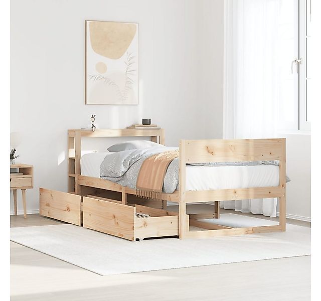 vidaXL Bett, Massivholzbett ohne Matratze 90x190 cm Kiefer günstig online kaufen