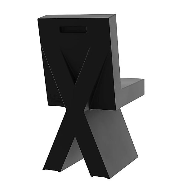 OUT OBJEKTE UNSERER TAGE - X-Chair Stuhl - schwarz/100% recyceltes Polyprop günstig online kaufen