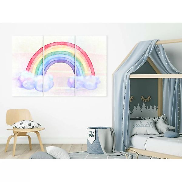 Leinwandbild Rainbow Day (3 Parts) XXL günstig online kaufen