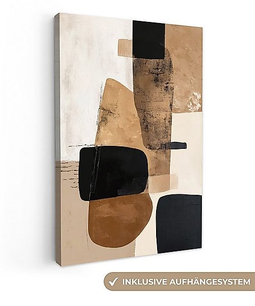 OneMillionCanvasses® Leinwandbild Flugzeuge - Abstrakt - Schwarz - Streifen günstig online kaufen