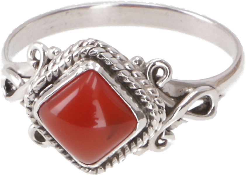 Guru-Shop Silberring Boho Silberring, filigraner Edelsteinring günstig online kaufen