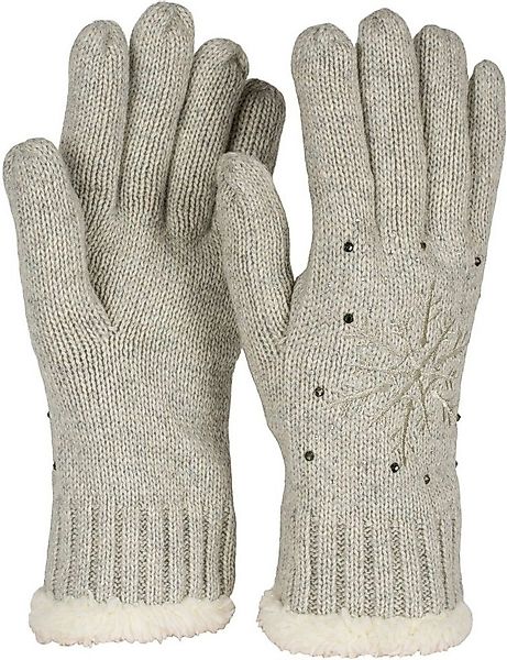 styleBREAKER Strickhandschuhe Strickhandschuhe mit Schneeflocke, Strass und günstig online kaufen
