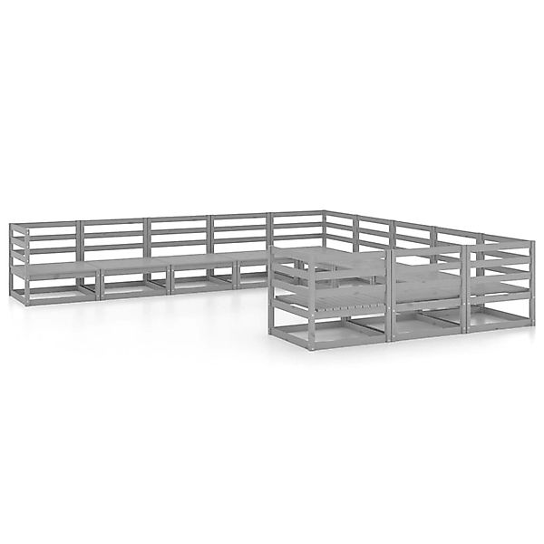 vidaXL 11-Tlg Garten-Lounge-Set Massivholz Kiefer 3076016 günstig online kaufen