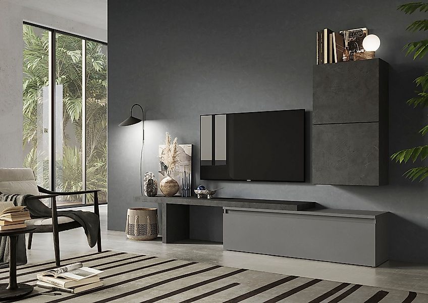 Home affaire Wohnwand Infinity, 4tlg. Breite 280 cm, Höhe variabel, Wohnwan günstig online kaufen