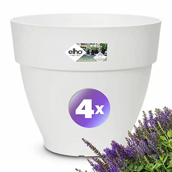 Blumentopf 4er-Set Weiß 20x17cm 3,2L günstig online kaufen