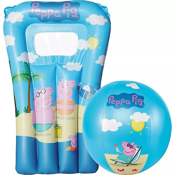 Happy People Peppa Pig Strandset inkl. Wasserball und Kindermatratze günstig online kaufen