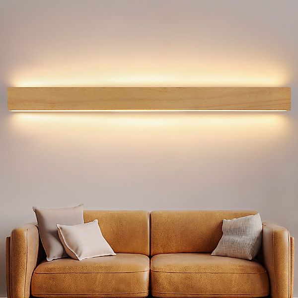 Nettlife LED Wandleuchte Holz 3000K warm günstig online kaufen