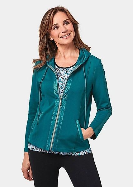 GOLDNER Allwetterjacke bequeme Freizeitjacke mit Kapuze Nylondetails günstig online kaufen