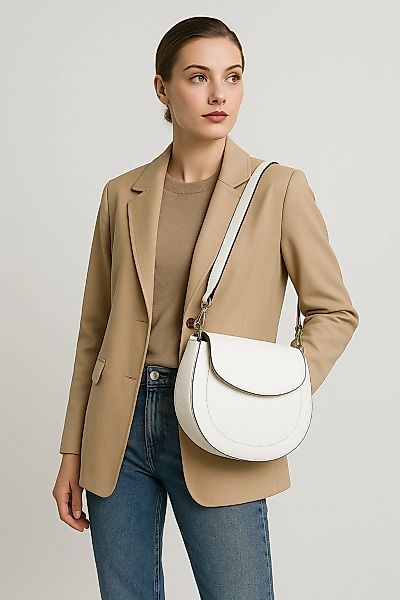 COLLEZIONE ALESSANDRO Schultertasche "Bianco Luxe", aus Leder in luxuriösem günstig online kaufen