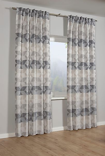 GARDINIA Gardine Schal mit Gardinenband Jacquard günstig online kaufen