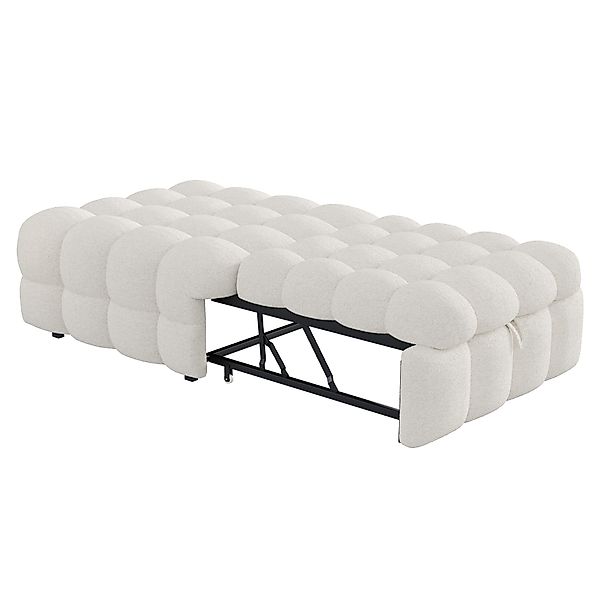 OKWISH Schlafsofa 2-in-1 Polsterbett mit Teddy-Stoff, günstig online kaufen