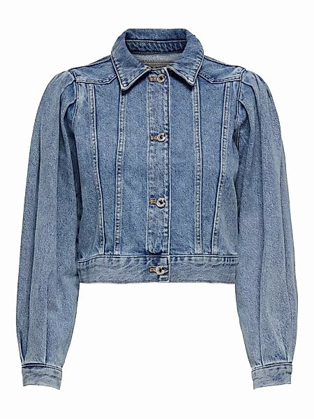 ONLY Puffärmel Jeansjacke Damen Blau günstig online kaufen