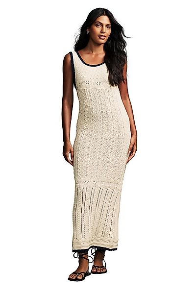 LAURA ASHLEY Strickkleid Laura Ashley Strickkleid mit Häkelbesatz (1-tlg) günstig online kaufen