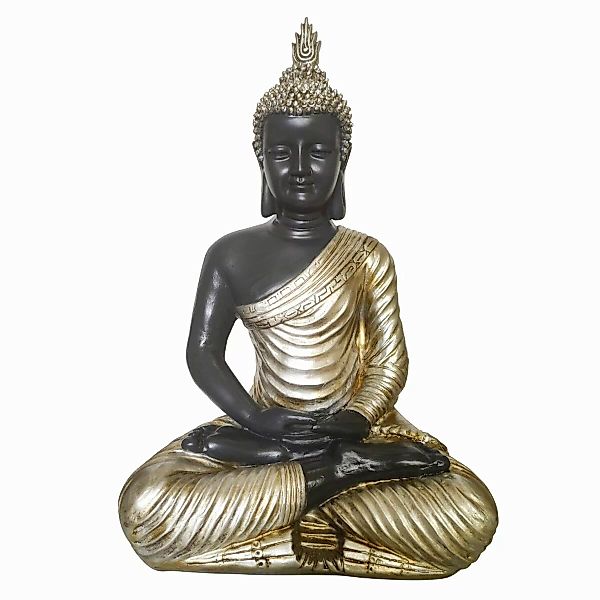 Deko-figur Dkd Home Decor Schwarz Golden Buddha Harz Orientalisch (31 X 22 günstig online kaufen