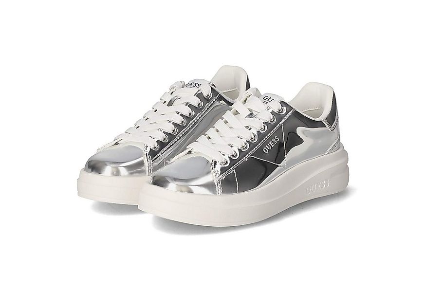 Guess Guess FLPELBPAF12SILVE Damen Synthetik silber Schnürschuh günstig online kaufen