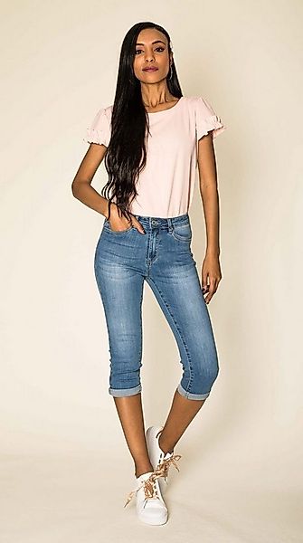 Nina Carter Caprihose Capri Jeans Stretch Skinny 3/4 Kurze Weich (1-tlg) P günstig online kaufen