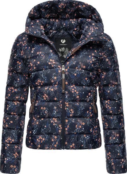Ragwear Steppjacke "Tiasa" mit Kapuze Geblümte Winterjacke mit Kapuze günstig online kaufen