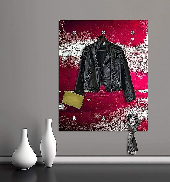 queence Garderobenleiste "Alaula", Wand Garderobe, wischtechnik, Beton Opti günstig online kaufen