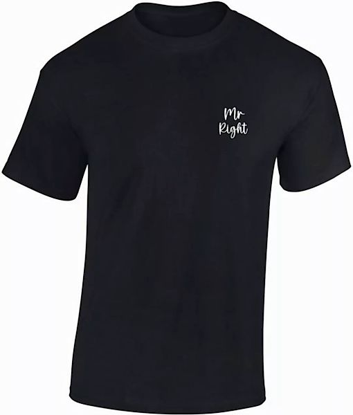 Baddery Print-Shirt Herren T-Shirt: "Mr. Right" - Funshirts für Männer, hoc günstig online kaufen