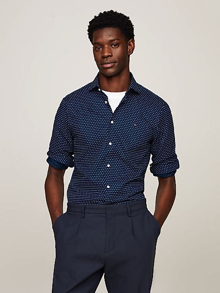 Tommy Hilfiger Businesshemd "CL-W OXF CIRCLE PRINT SHIRT SF" günstig online kaufen