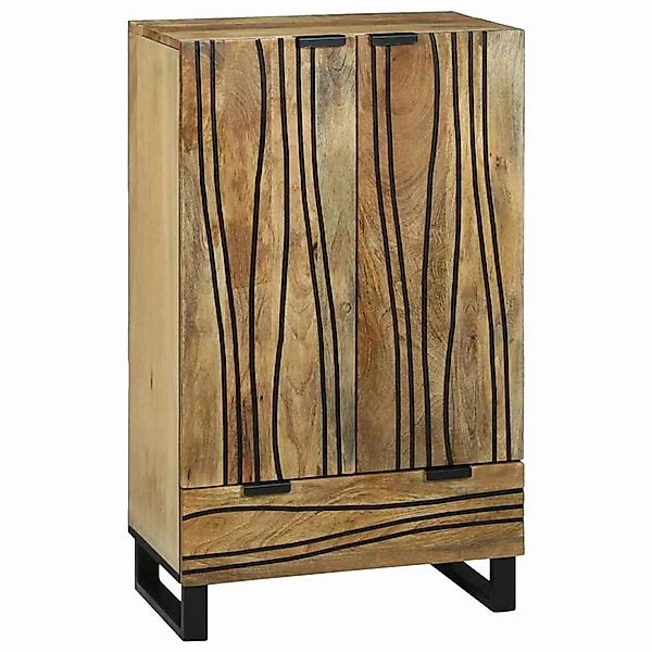vidaXL Highboard Braun 60 x 33 x 100 cm massives Mangoholz 4017966 günstig online kaufen