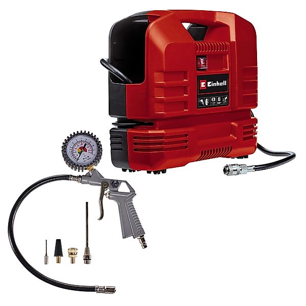 Einhell Koffer-Kompressor "TC-AC 190 OF Set" Set, 4 Stk. tlg. inkl. Koffer günstig online kaufen