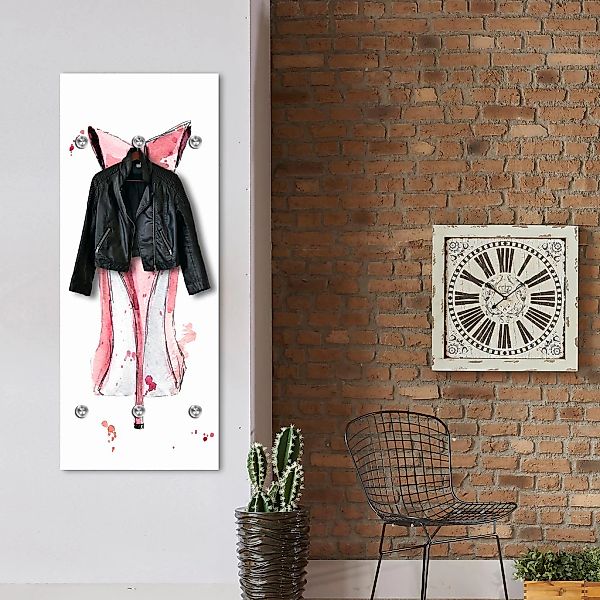 queence Garderobenleiste "High Heel von hinten" mit 6 Haken, 50 x 120 cm günstig online kaufen