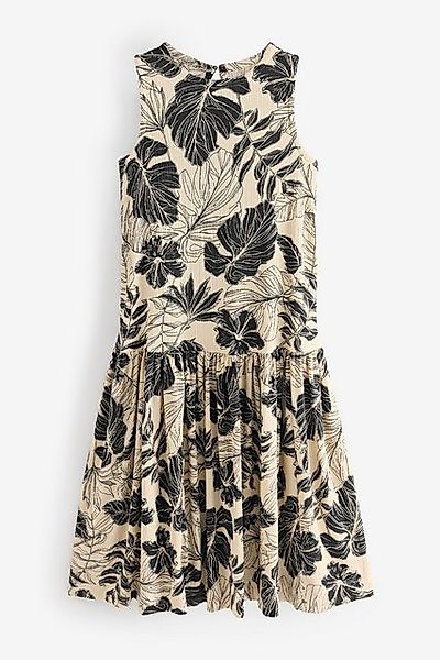 Next Jerseykleid Ärmelloses Struktur-Maxikleid mit tiefer Taille (1-tlg) günstig online kaufen