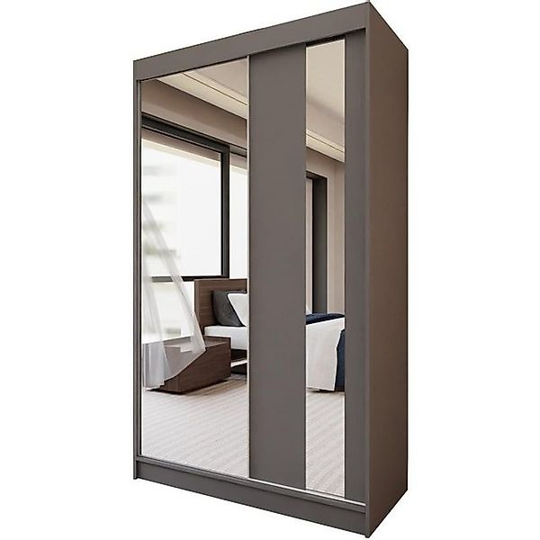 Beautysofa Schiebetürenschrank GAJA II mit Schubladen, Spiegeln und Kleider günstig online kaufen