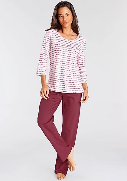 Vivance Dreams Pyjama 2 Stk. mit gestreiftem Oberteil günstig online kaufen
