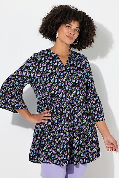 Angel of Style Hemdbluse Bluse bequeme Passform Blümchen Volants günstig online kaufen