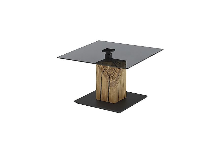 freiraum Couchtisch BALSTA, höhenverstellbar, Rollen, Eiche / schwarz / Gla günstig online kaufen