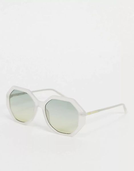 Calvin Klein – CK19502S – Oversized Sonnenbrille-Transparent günstig online kaufen