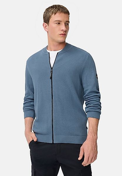 camel active Strickjacke im Bomberstil Langarm Stehkragen Stehkragen günstig online kaufen