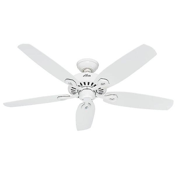 HUNTER FANS Deckenventilator mit Zugkette Builder Elite 132 cm Weiß günstig online kaufen