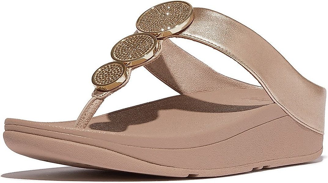 Fitflop Halo Bead-Circle Metallic Toe-Post Sandals Sandale günstig online kaufen