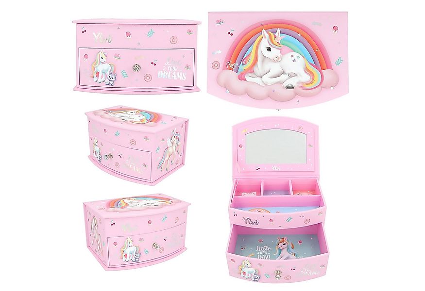 Depesche Schmuckkasten Depesche Ylvi Schmuckkästchen klein rosa 10,8x15,5x8 günstig online kaufen