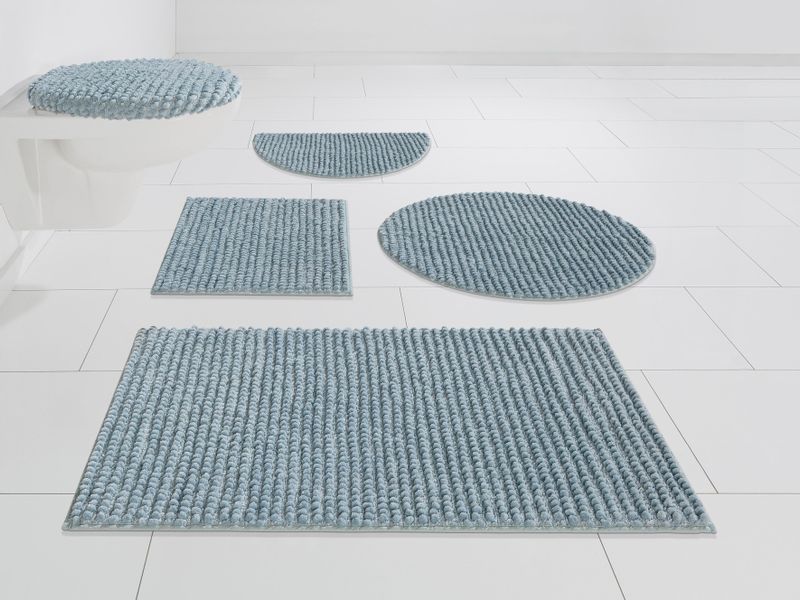 my home Badematte "Renat, Badvorleger, Badezimmer Teppich, Scandi" Höhe 15 günstig online kaufen
