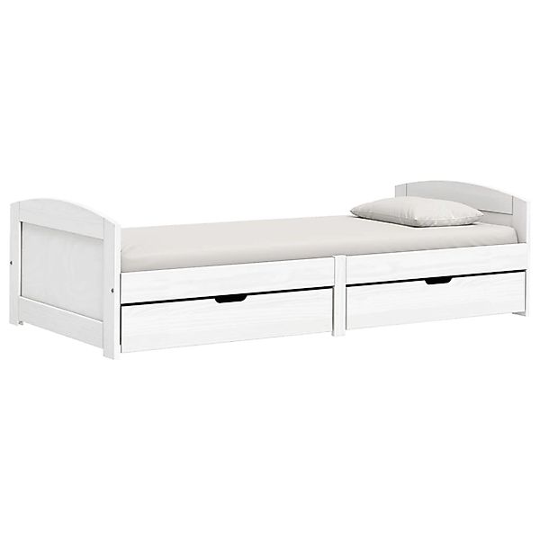 vidaXL Tagesbett mit 2 Schubladen IRUN Weiß 90x200cm Massivholz Kiefer17408 günstig online kaufen