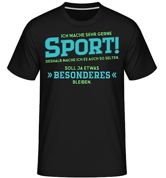 Ich Mache Sehr Gerne Sport · Shirtinator Männer T-Shirt günstig online kaufen