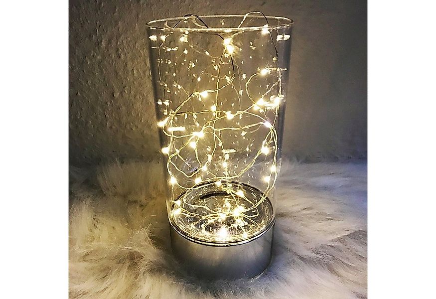 Mojawo Lichtervorhang 3 Stück 30er LED - Batteriekette Lichterkette warmwei günstig online kaufen