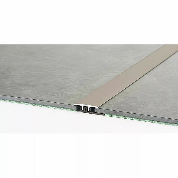 Übergangsprofil für Vinylböden Edelstahl 7,5 mm x 34 mm x 2700 mm günstig online kaufen