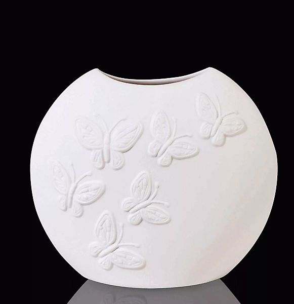 Vase Papillon weiß günstig online kaufen