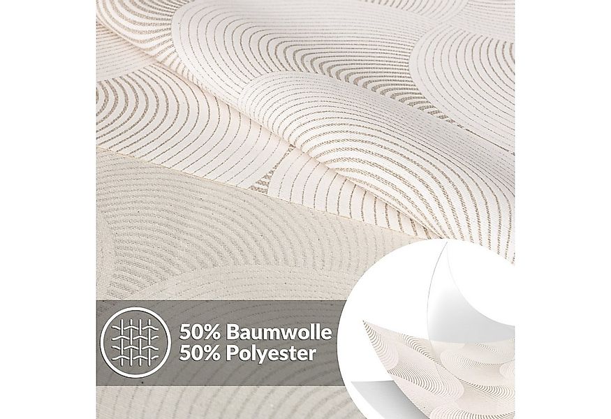 ANRO Tischdecke abwaschbar Tischtuch Baumwolle Polyester wasserabweisend (E günstig online kaufen