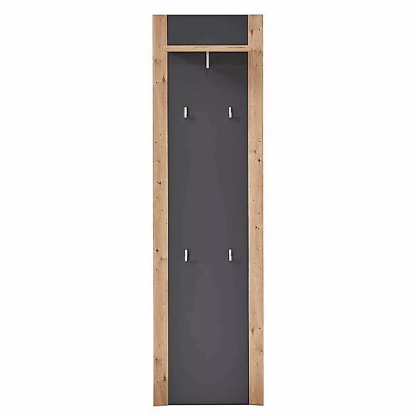 Wandgarderobe in modernem Design Dunkelgrau günstig online kaufen