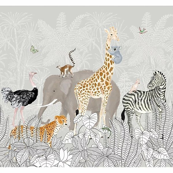 Art for the Home Fototapete Kids jungle  280 x 300 cm günstig online kaufen