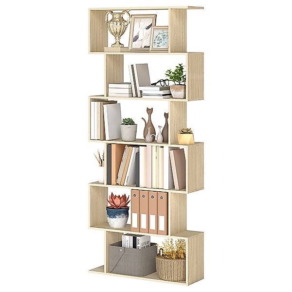 VASAGLE Bücherregal, 1-tlg., Standregal, Büroregal, 6 günstig online kaufen